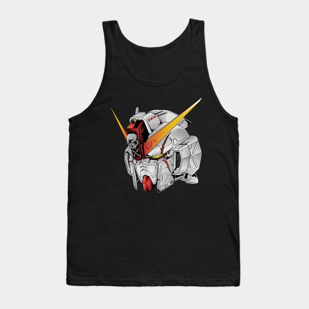 Gundam Head Tank Top by micibu